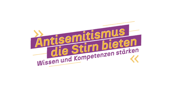 Schriftzug auf dem steht: Antisemitismus die Stirn bieten.