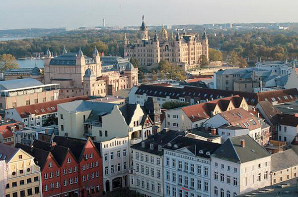 Ein Luftbild von der Altstadt.